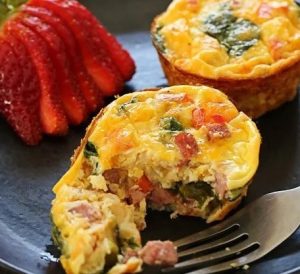 Petite Crust-less Quiche